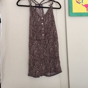 Final Touch Women’s Romper brown & tan